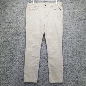 Gap Jeans Womens 29 Tan Animal Print Always Skinny Stretch Denim *Read*